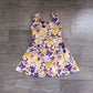 ( No moq ) Preorder Baby Girls Kids Sleeveless Tigers Bows Football Yoga Team Knee Length Dress