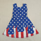 Sibling Baby Girls Kids Bows Popsicle 4th of July Yoga Active Shorts Knee Length Dresses