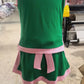 Baby Girls Kids Sleeveless Green Tops Pockets Skirt Shorts Cotton Set RTS