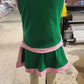 Baby Girls Kids Sleeveless Green Tops Pockets Skirt Shorts Cotton Set RTS