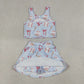 Sibling Baby Girls Kids Baseballs Softballs Bows Tops Skirts Shorts Yoga Active Sets Clothes