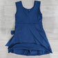 ( No moq ) Preorder Baby Girls Sleeveless Navy Bow Shorts Knee Length Yoga Active Dress