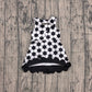 ( No moq ) Preorder Baby Girls Kids Soccer Bows Scallop Yoga Active Black Dress