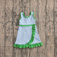 ( No moq ) Preorder Baby Girls Kids Sleeveless Shorts Knee Length Scallop Dress Yoga Active Clothes