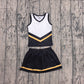 ( No moq ) Preorder Baby Girls Kids Sleeveless Vest Black Skirt Shorts Set Yoga Active Team Clothes