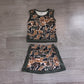( No moq ) Preorder Baby Girls Kids Brown Green Camo Tops Skirt Shorts Set Yoga Active Clothes