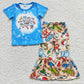 Baby Girl Short Sleeves Dr Reading Shirt Pants Sibling Outfit Clothes Set