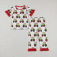 Sibling Boys Girls Kids Hearts Trucks Shirt Pants Valentines Pajamas Sets RTS