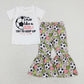 Sibling Baby Girls Kids Short Sleeves Balls Games Shirt Bell Pants Clothes Sets RTS