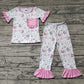 Pre-order Baby Girls Cup Cake Pockets Tops Pants Pajamas Set