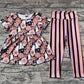 Baby Girl Halloween Orange Ghost Flowers Tunic Legging Set