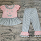 Baby Girl Halloween Smile Tunic Ruffle Pants Set