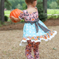 Pre-order Baby Girl Short Sleeves Halloween Ghost Tunic Pants Set