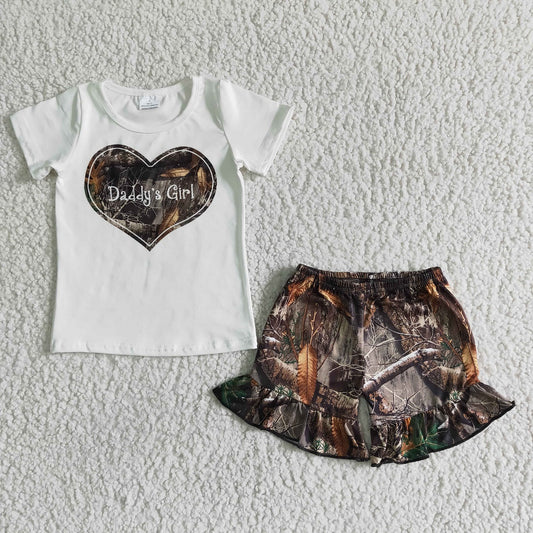 Promotion Baby Daddy's Girl Love Shorts Summer Outfit