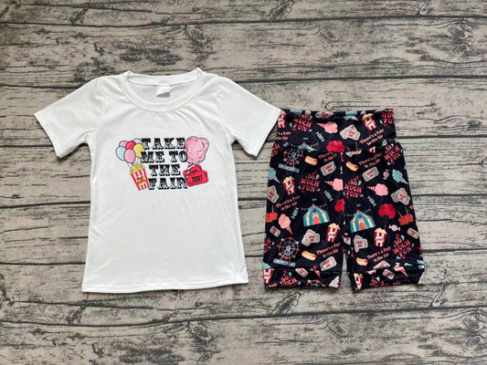 Pre-order Baby Boy Short Sleeves Take Me To The Fair Shirt Shorts Set