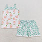 Baby Girl Sleeveless Floral Shirt Shorts Clothes Sibling Summer Set RTS