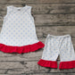 Baby Girl Sleeveless Stars Tunic Ruffle Shorts Set