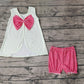 Pre-order Baby Girl Bear Tiger Tops Plaid Shorts Set