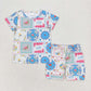Sibling Baby Girls Kids Short Sleeves Shirts Shorts Summer Sets Clothes RTS