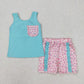 Baby Girl Toddler Sleeveless Leopard Camo Sibling Set Clothes RTS