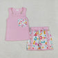 Baby Girl Toddler Sleeveless Leopard Camo Sibling Set Clothes RTS