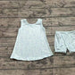 Baby Girl Sleeveless Beach Ball Tops Shorts Clothes Set RTS