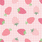 Preorder Baby Girl Sleeveless Strawberry Plaid Tunic Ruffle Short Set ( Moq 5 ）
