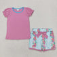 Sibling Baby Girls Kids Short Sleeves Shirts Shorts Summer Sets Clothes RTS