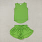 9 Colors Tank Top Shorts Girls Summer Yoga Clothes Set Sisters Wear