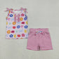 Sibling Baby Girls Kids Sleeveless Flower Smile Tops Shorts Sets Summer Clothes RTS