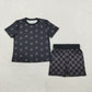 Sibling Baby Girls Toddler Short Sleeves Tops Shorts Sets Summer Clothes RTS