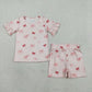 Sibling Baby Girls Kids Short Sleeves Shirts Shorts Summer Sets Clothes RTS