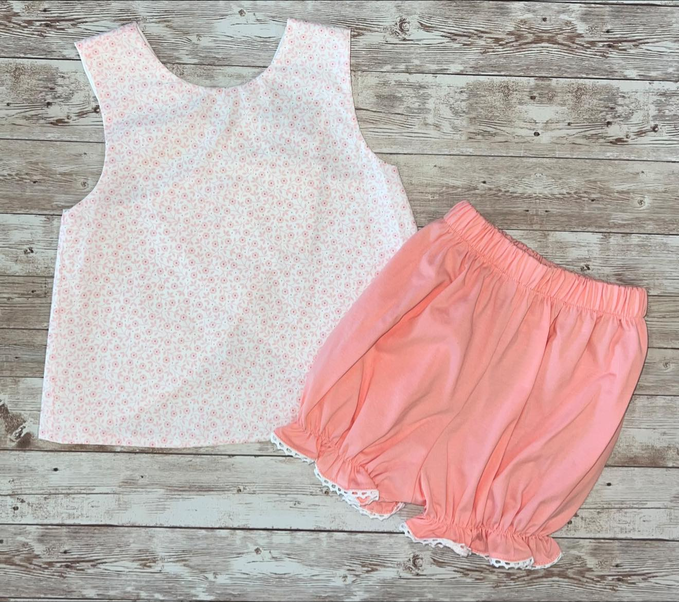 ( Moq 5 ) Preorder Baby Girls Kids Sleeveless Floral Tops Pink Shorts Summer Clothes Set