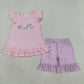 Sibling Baby Boys Girls Kids Embroidery Animals Tops Shorts Sets Romper Summer Clothes RTS