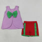 Sibling Baby Girls Kids Back Bows Tops Ruffle Shorts Summer Sets Cotton Clothes RTS