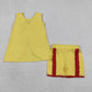 Sibling Baby Girls Kids Back Bows Tops Ruffle Shorts Summer Sets Cotton Clothes RTS