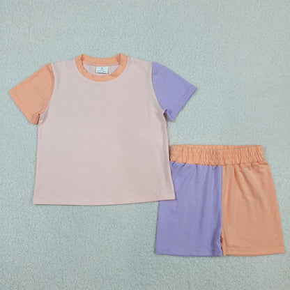 Sibling Baby Boys Girls Kids Short Sleeves Shirts Shorts Cotton Sets Summer Clothes RTS