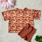 ( Moq 5 ) Preorder Baby Girls Short Sleeves Southern Camo Shirt Biking Shorts Set Clothes
