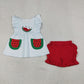 Sibling Baby Boys Girls Kids Embroidery Watermelon Stripes Tops Shorts Sets Summer Clothes RTS