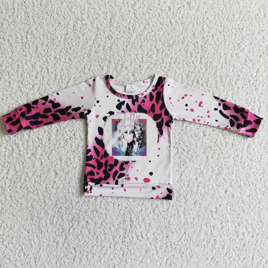 Promotion Baby Girl Long Sleeves Leopard Shirt RTS