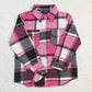 Baby Boy Girl Plaid Button Ups Sibling Long Sleeve Shirt Tops