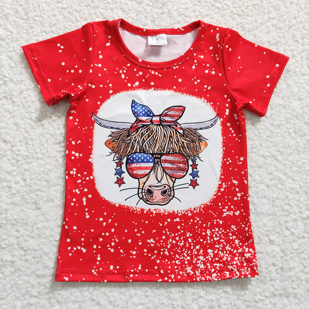 Sibling Baby Boys Girls Short Sleeves 4th of July Shirts Tops Clothes