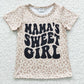 Baby Girl Short Sleeves Western Cowgirls Sibling Shirt RTS