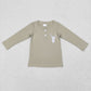 Sibling Boys Kids Long Sleeves Embroidery Ducks Dogs Deer Hunting Shirt Tops