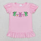 Baby Boy Girl Short Sleeves Easter Rabbit Carrot Cotton Embroidery Sibling Shirt