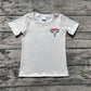 No Moq Pre-order Baby Boy Short Sleeves Cow America Shirt July 4th Tops