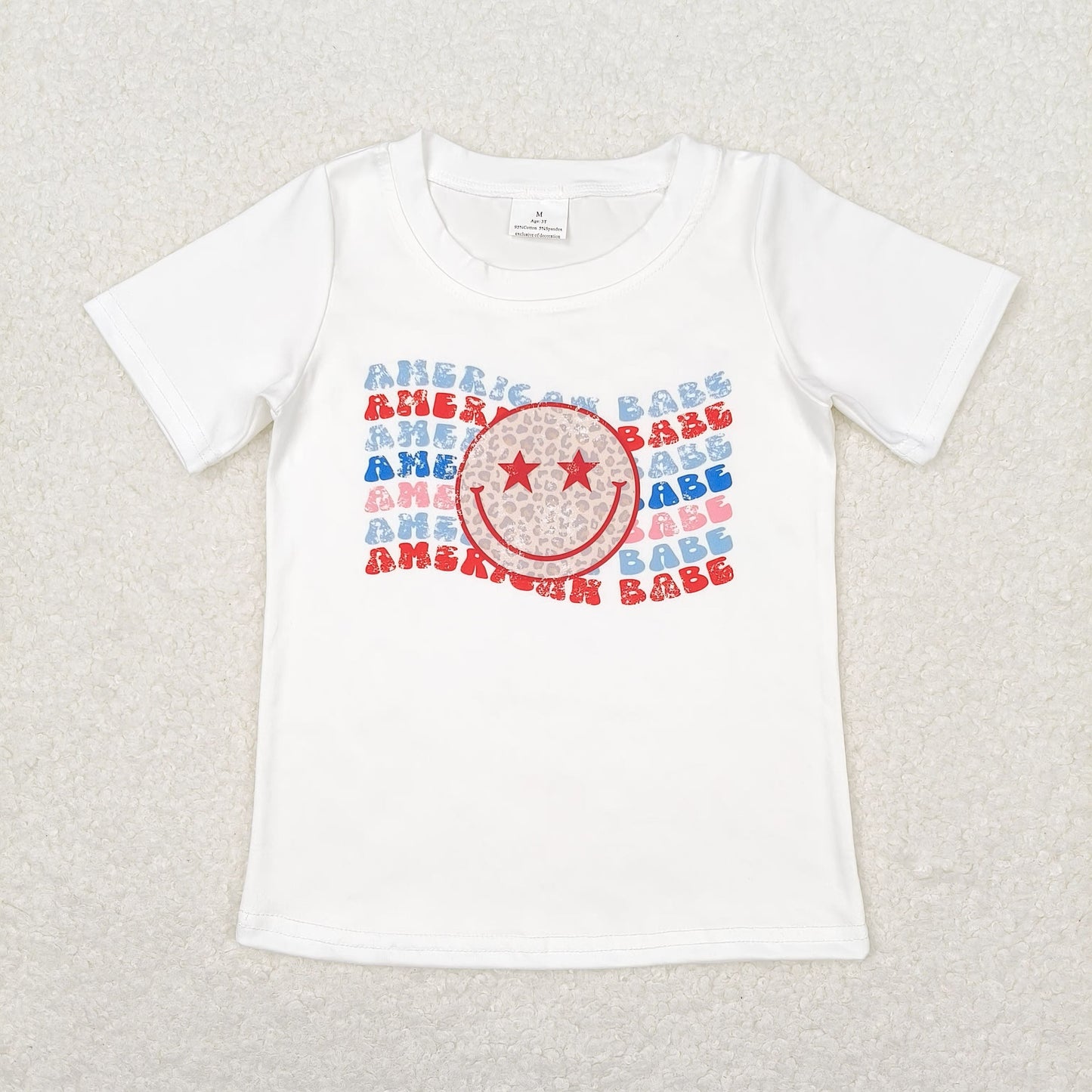 Sibling Baby Boys Girls Short Sleeves 4th of July Shirts Tops Clothes