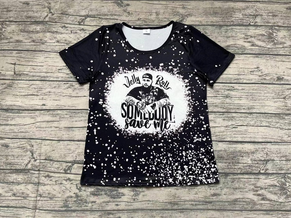 Pre-order Baby Boy Short Sleeves Singer Black Shirt Tops