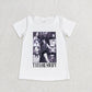 Baby Girl Short Sleeves Singer Tee Sibling Shirt Tops