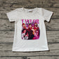 Baby Girl White Sleeves Singer Tee Shirt Tops